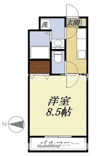 グリンデル ワルト【3階】の間取り