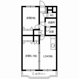 HARVEST21 GーII【103号室】の間取り