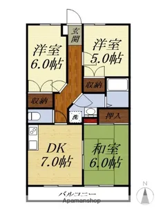 メゾンムラマツI【1階】の間取り