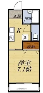 ディアス小松【102号室】の間取り