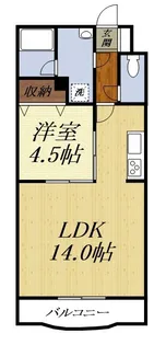 MISTRAL【1階】の間取り