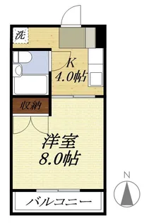 フレッシュハイツ【2階】の間取り