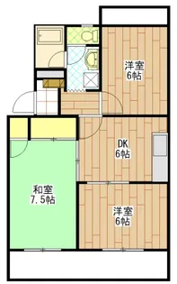 サンセットストリート【1階】の間取り
