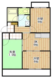 サンセットストリート【1階】の間取り