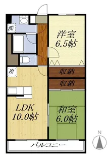 STATION FRONT(2LDK)【4階】の間取り