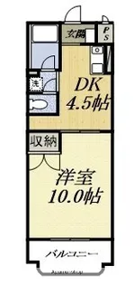 メゾンフルール【203号室】の間取り