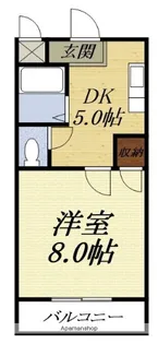 メルヴェーユA【2階】の間取り