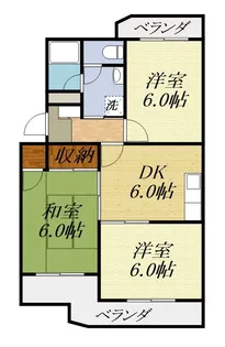 サリーナ浜北【3階】の間取り
