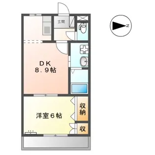 ムーンレインボー【203号室】の間取り