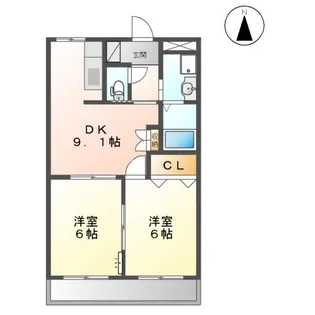 リバーサイドピア【1階】の間取り