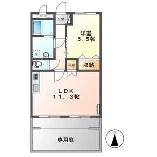 フィオーレ【1階】の間取り
