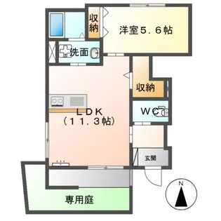 フルール【1階】の間取り