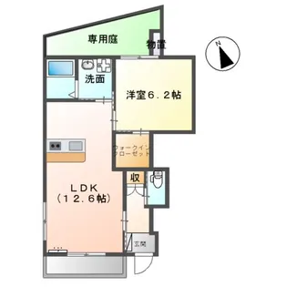 リヴェール【1階】の間取り