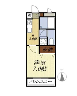 アイル・プティ【2階】の間取り