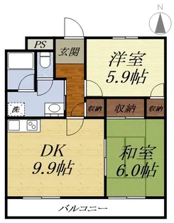 パティオ【1階】の間取り