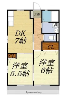 ショコラC【1階】の間取り