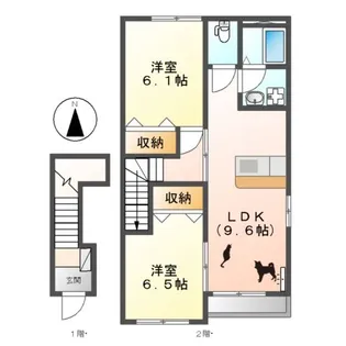 ガイア【203号室】の間取り