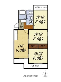 SENT FRANCIS【201号室】の間取り