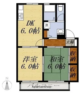 メゾンリヴェール【202号室】の間取り