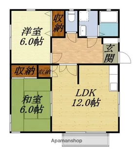フラットサード【2階】の間取り