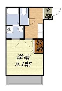 クレフラスト浜松医大前【205号室】の間取り