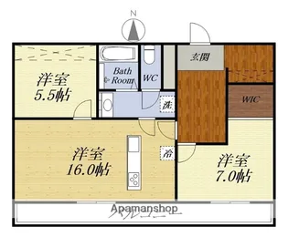 レナトゥス【101号室】の間取り