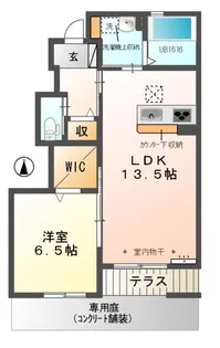 ガーデン・JIN【1階】の間取り