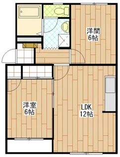 ベェスイズライフA【1階】の間取り