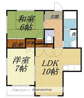 尾野スカイハイツ3【2階】の間取り