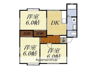 サンライズ【1階】の間取り