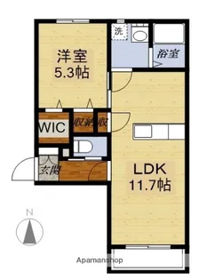 カーサフェリオ【1階】の間取り