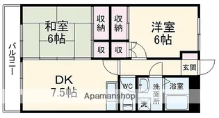 ノースハウス【205号室】の間取り