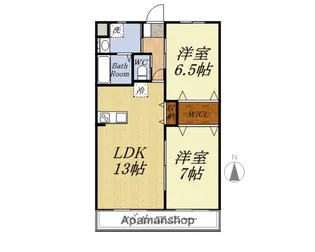 シャウレーアリタマ【302号室】の間取り