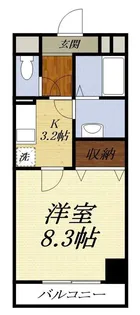 プライムライフプレイス【303号室】の間取り