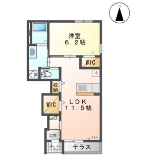 ボルーナⅡ【1階】の間取り