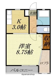 カーサM【203号室】の間取り