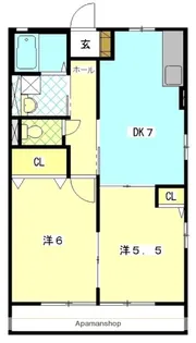 ショコラD【2階】の間取り
