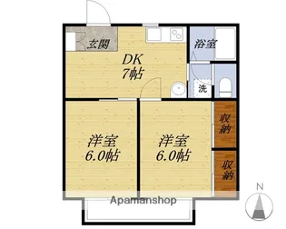 グランドヒルズ【2階】の間取り