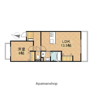 AVENIR EST【103号室】の間取り