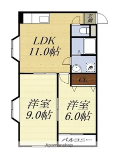 ドーソン【105号室】の間取り