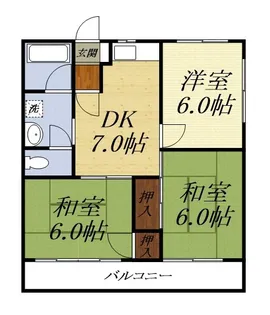エルミタージュII【2階】の間取り