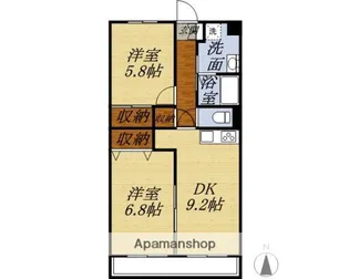 グランシャリオ【2階】の間取り
