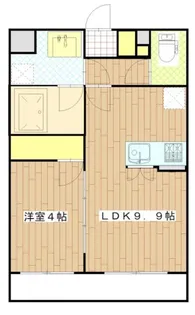 COLLINE VILLAGEII【102号室】の間取り