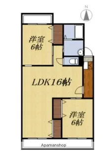 ヴェルドミール【4階】の間取り