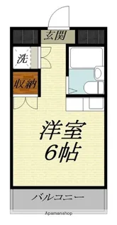 オクトワール浜北【407号室】の間取り