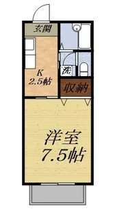 ルーム緑ノ丘【2階】の間取り