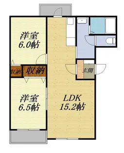 ピュアライフみをつくし【2階】の間取り