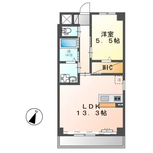 サンティエ・フチュール(SCINTILLER・FUTUR)【8階】の間取り