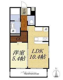 エルモッソ【4階】の間取り