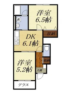 ニューアーバンA【1階】の間取り